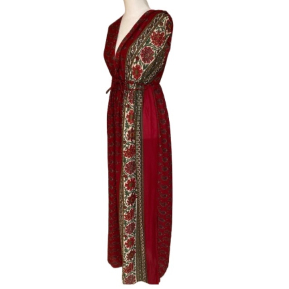 EUC Vintage Samye V-neck Maxi Dress Size Large